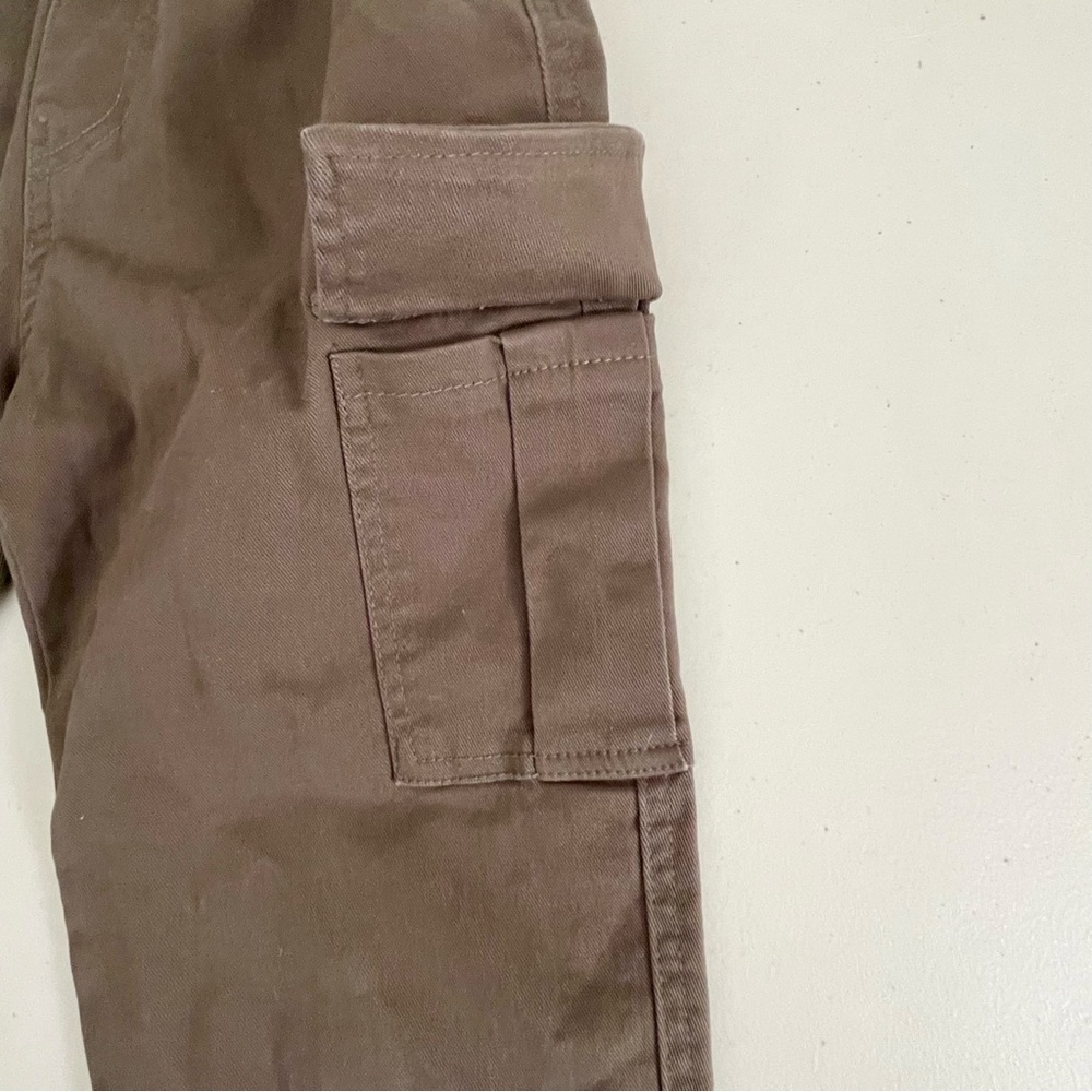 NWT Mini Panda Kids 5T Pull Up Cargo Pants Elastic Waist Ankles - Picture 6 of 9